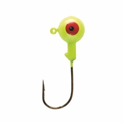 Danielson Double Eye Jig Head 1/8 Chartreuse 8pk