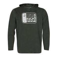 Fintech Hoodie UV Long Sleeve Rifle Green Heather  Med